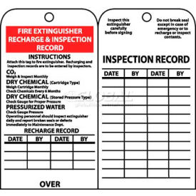 NMC RPT26 Tags, Fire Extinguisher Recharge And Inspection Record, 6