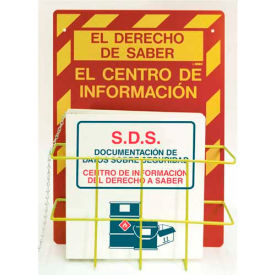 National Marker Company RTK64SP NMC RTK64SP, Right To Know Information Center w/ Supplies - Spanish image.