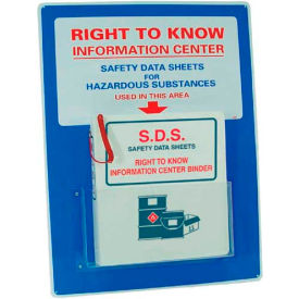 National Marker Company RTK7 NMC RTK7, Mini Right To Know Information Center w/ SDS Binder, 24" x 18" image.
