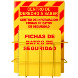 National Marker Company RTK84SP NMC RTK84SP, Right To Know Information Center, 20" x 14", Red/Yellow - Spanish image.