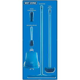 National Marker Wet Zone Shadow Board Combo Kit, Blue/Blue,68 X 30, Alum Composite Panel - SBK115ACP