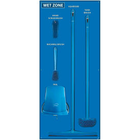 National Marker Wet Zone Shadow Board Combo Kit, Blue/Black,68 X 30, Pro Series Acrylic - SBK116FG
