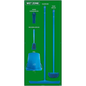 National Marker Wet Zone Shadow Board Combo Kit, Green/Blue,68 X 30, Pro Series Acrylic - SBK119FG
