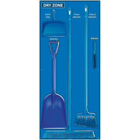 National Marker Company SBK129FG National Marker Dry Zone Shadow Board Combo Kit, Blue/White,68 X 30, Pro Series Acrylic - SBK129FG image.