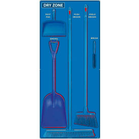 National Marker Dry Zone Shadow Board Combo Kit, Blue/Red,68 X 30, Aluminum - SBK130AL