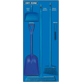 National Marker Company SBK132FG National Marker Dry Zone Shadow Board Combo Kit, Blue/Black,68 X 30, Pro Series Acrylic - SBK132FG image.