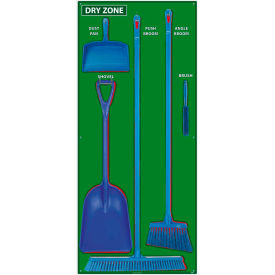 National Marker Dry Zone Shadow Board Combo Kit, Green/Red,68 X 30, Pro Series Acrylic - SBK134FG