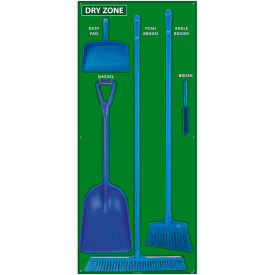 National Marker Company SBK135FG National Marker Dry Zone Shadow Board Combo Kit, Green/Blue,68 X 30, Pro Series Acrylic - SBK135FG image.
