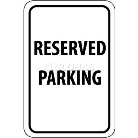 NMC TM5G Traffic Sign Reserved Parking 18"" X 12"" White/Black