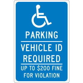 National Marker Company TMS320G NMC TMS320G Traffic Sign, Reserved Parking Minnesota, 18" X 12", Blue image.