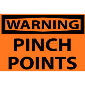 NMC W149AP OSHA Sign, Warning Pinch Points, 3