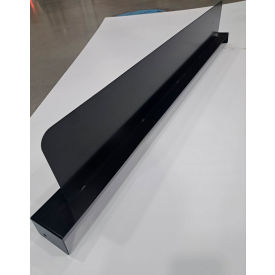 Solid Steel Deck Divider, 42"D x 6"H with 3"W Base Plate view 2