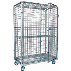Nashville Wire Products RC2448security Nashville Wire Steel Security Cart  48"W x 24"D x 70"H image.