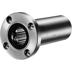 NB Corporation Of America SWSF12WUU NB Corp SWSF12WUU 3/4" ID Round Flange Double-Wide Type Linear Bearing W/Seals, Stainless Steel image.