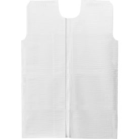 GRAHAM MEDICAL PRODUCTS 221 Graham Medical® Tissue Exam Gown, 30" x 42", 3 Ply Tissue, White, 50/Case image.