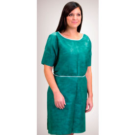 GRAHAM MEDICAL PRODUCTS 65957 Graham Medical® Non Woven SMS Gown, 28" x 42", Medium, Green, 50/Case image.