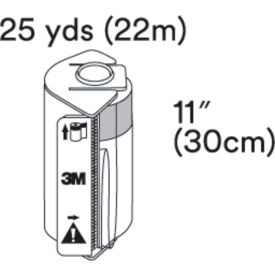 3M 1000DISP 3M™ Steri-Drape Roll Prep Drape 1000DISP, 25 yards, 1 Roll/Case image.