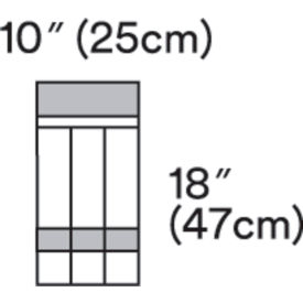 3M 1018****** 3M™ Steri-Drape Instrument Pouch 1018, 7" x 11", 10 Each/Carton, 4 Carton/Case image.