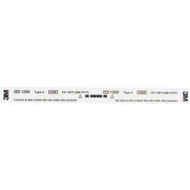 3M 1250 3M™ Comply Steam Chemical Indicator Strip 5/8" x 8", Color Change, Perforated, 240/bx, 8 bx/cs image.