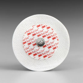 3M 2238 3M™ Red Dot ECG Monitoring Electrodes 2238, Soft Cloth, 2.4" Dia., 50 Each/Bag, 20 Bag/Case image.