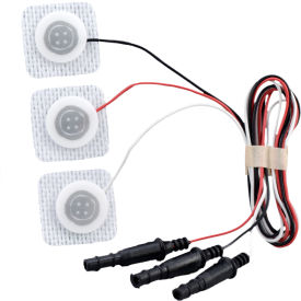 3M 2283 3M™ Red Dot ECG Monitoring Electrodes, 1.3" x 0.9" , Infant, Radiolucent, 3/bg, 100 bg/cs image.