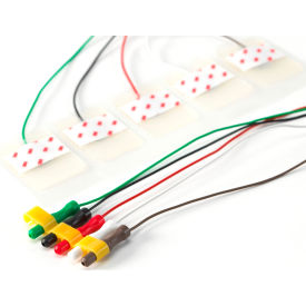 3M 2289PAL 3M™ Red Dot ECG Monitoring Electrodes, Pre-Wired, 2289PAL, 1.57" x 1.0", 5/bg, 100 bg/cs image.