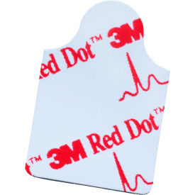 3M 2330 3M™ Red Dot ECG Resting Electrodes, 1.2" x 0.8", 10/card, 10 card/bg, 40 bg/cs image.