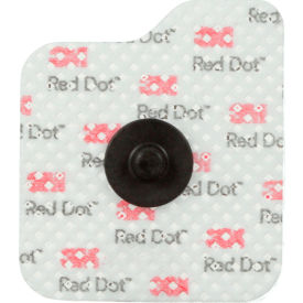 3M 2660-3 3M™ Red Dot ECG Monitoring Electrodes, Radiolucent, 1.56" x 1.25", 3 Pieces/Bag, 200 Bag/Case image.