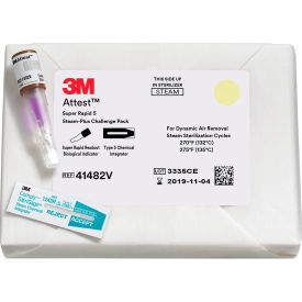 3M 41482V 3M™ Attest Super Rapid Readout Biological Indicator Test Pack 41482V, 24/Case image.