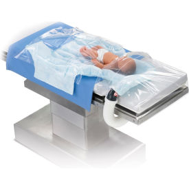 3M 55501 3M™ Bair Hugger Warming Blanket 55501 Pediatric Underbody, 36" x 33" W/Drape, 24" x 24", 10/cs image.