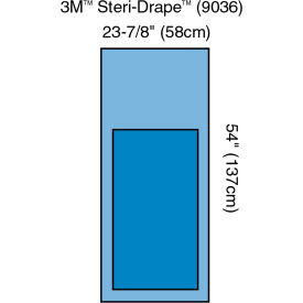 3M 9036*****##* 3M™ Steri-Drape Mayo Stand Cover 9036, , 23" x 54", 60/bx, 4 bx/cs image.