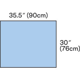 3M 9069 3M™ Steri-Drape Adhesive Towel Drape 9069, 36" x 30", 50 Each/Carton, 4 Carton/Case image.
