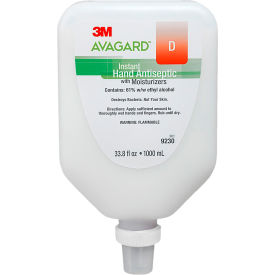 3M Avagard D Instant Hand Antiseptic with Moisturizers 9230, 1000 mL, 5/cs