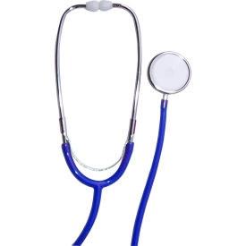 Dukal 1100BL Tech-Med Stethoscope, Single Head, 22", Blue image.