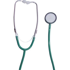 Dukal 1100GR Tech-Med Stethoscope, Single Head, 22", Green image.