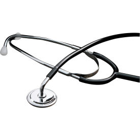 Dukal 1211 Tech-Med Stethoscope, Bowles, 22", Black image.