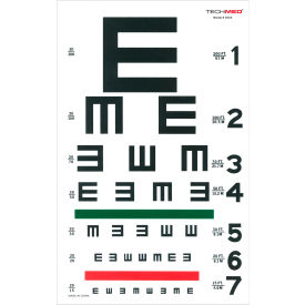 Dukal 3064 Tech-Med Illuminated Illiterate Eye Test Chart, 20 ft image.