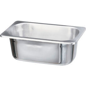Dukal 4276 Tech-Med Instrument Tray Only,10-1/4" x 6-1/4" x 4", Stainless Steel image.
