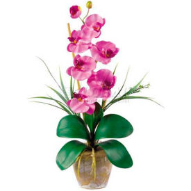 Nearly Natural 1016-MA Nearly Natural Phalaenopsis Silk Orchid Flower Arrangement, Mauve image.