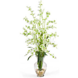 Nearly Natural 1073-GR Nearly Natural Dancing Lady Liquid Illusion Silk Flower Arrangement, Green image.