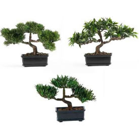 Nearly Natural 12 Bonsai Silk Plant Collection (Set of 3)