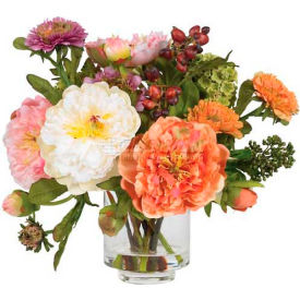 Nearly Natural 4689 Nearly Natural Peony Silk Arrangement image.