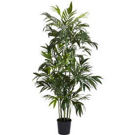 Nearly Natural 5328 Nearly Natural 6 Bamboo Palm Silk Tree, Green image.