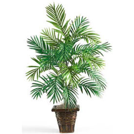 Nearly Natural 6536 Nearly Natural Areca Palm with Wicker Basket Silk Plant image.