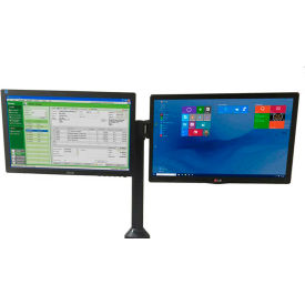 Newcastle Systems Post Mount Dual Side-by-Side Monitor Holder For NB, PC & EC Series Carts