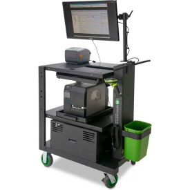 New Castle Systems PC510GBL Newcastle Systems PC Series Mobile Powered Workstation, 35.5"W x 26"D, 100AH SLA Battery image.