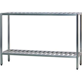 New Age Industrial Corp. 1021TB New Age Aluminum T-Bar 2-Shelf Rack, 36"W x 20"D x 48"H image.