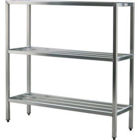 New Age Industrial Corp. 1044*****##* New Age Aluminum Heavy Duty 3-Shelf Rack, 72"W x 20"D x 60"H image.