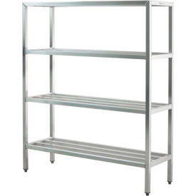 New Age Industrial Corp. 1063*****##* New Age Aluminum Heavy Duty 4-Shelf Rack, 60"W x 20"D x 72"H image.