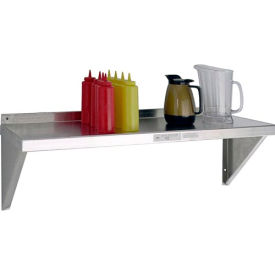 New Age Industrial Corp. 1126****** New Age - Aluminum Solid Wall Shelf, 12"W x 48"L,18 ga. image.